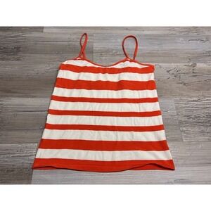 The Limited Girls Cami Tank Top Striped Spaghetti Strap Shirt Size M Red‎ BRAT